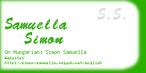 samuella simon business card